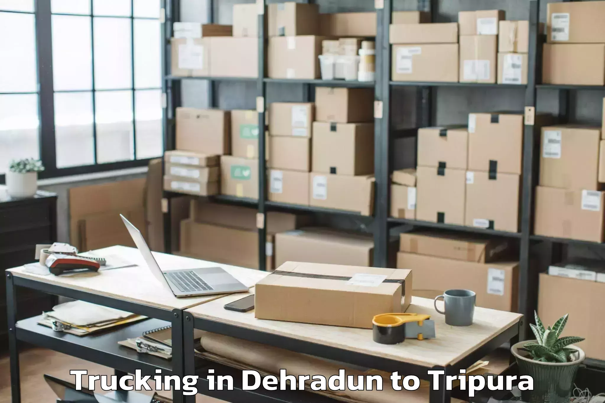 Expert Dehradun to Bishalgarh Trucking